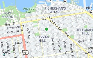 Map of 2310 Leavenworth Street 2, San Francisco, CA 94133, USA