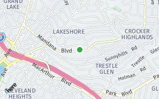 Map of 716 Mandana Blvd, Oakland, CA 94610, USA