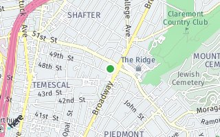 Map of 4924 Desmond St, Oakland, CA 94618, USA