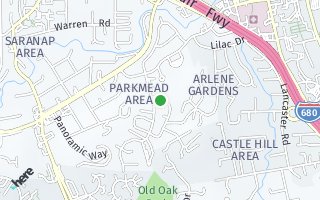 Map of 1609 Poplar Drive, Walnut Creek, CA 94595, USA