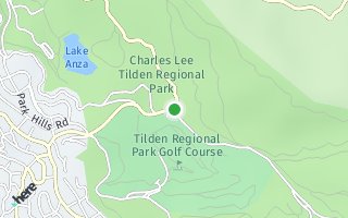 Map of Tilden Park, Berkeley, CA 94708, USA