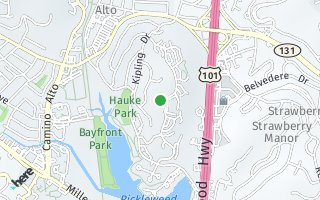 Map of 185 Roque Moraes Drive, Mill Valley, CA 94941, USA