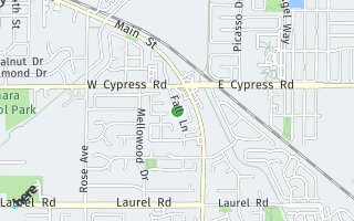Map of 335 Fall Lane, Oakley, CA 94561, USA