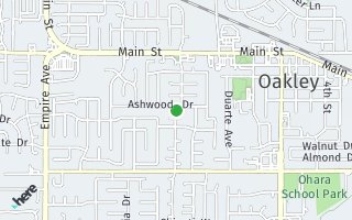 Map of 1521 Ashwood Drive, Oakley, CA 94561, USA