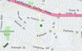Map of 1020 Rotherham Drive, Antioch, CA 94509, USA