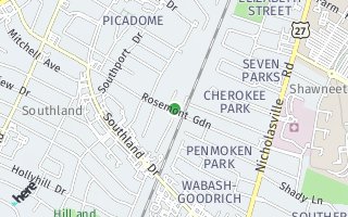Map of 223 Rosemont Garden, Lexington, KY 40503, USA
