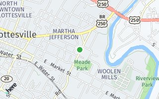 Map of 425 Meade Ave, Charlottesville, VA 22902, USA