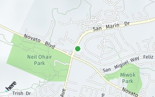 Map of 10 & 12 San Marin Dr, Novato, CA 94945, USA
