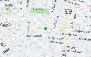 Map of Algonquin Parkway, Louisville, KY 40210, USA