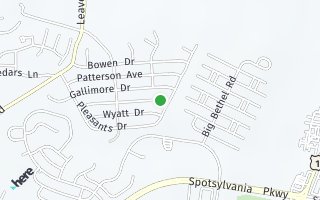 Map of 225  Sagun Drive, Fredericksburg, VA 22407, USA