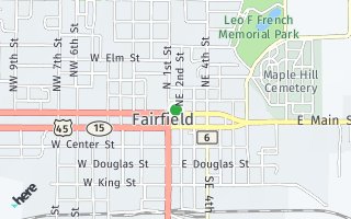 Map of 113 E  Main St, Fairfield, IL 62837, USA