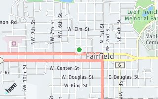 Map of 105 NW 3rd St, Fairfield, IL 62837, USA