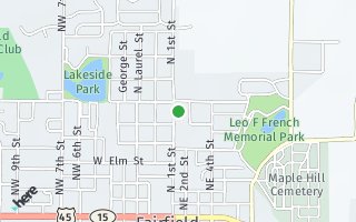 Map of 712 N 1st St, Fairfield, IL 62837, USA