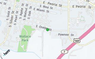 Map of 811 E OSAGE Street, Paola, KS 66071, USA