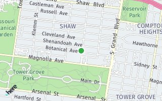 Map of 3901  Botanical Ave 2-A, St. Louis, MO 63110, USA