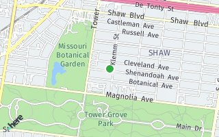 Map of 4211 Shenandoah Ave., St. Louis, MO 63110, USA