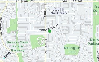 Map of 1550 Pebblewood Drive, Sacramento, CA 95833, USA