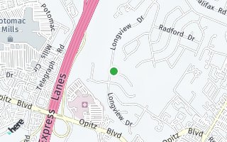 Map of 2254 W. Longview Drive, Woodbridge, VA 22191, USA