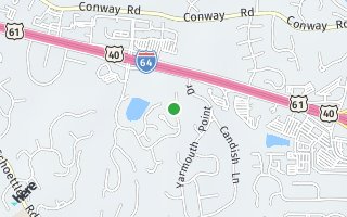Map of 1646  Timberlake Manor Parkway, Chesterfield, MO 63017, USA