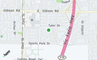 Map of 1354 Newton Drive, Woodland, CA 95776, USA