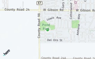 Map of 842  West Eldorado Dr., Woodland, CA 95695, USA