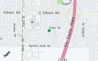 Map of 1355 Newton Drive, Woodland, CA 95776, USA
