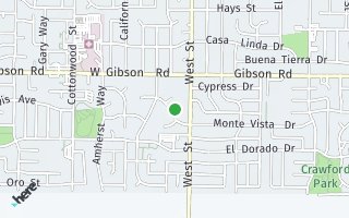 Map of 18 W Monte Vista Drive, Woodland, CA 95695, USA