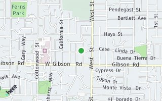 Map of 100 W Casa Linda Drive, Woodland, CA 95695, USA