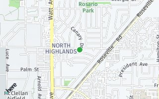 Map of 3690  A St,, North Highlands, CA 95660, USA