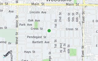 Map of 708 College Street, Woodland, CA 95695, USA