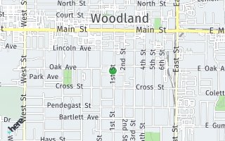 Map of 618 First Street, Woodland, CA 95695, USA