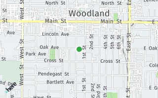 Map of 609 College Street, Woodland, CA 95695, USA