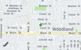 Map of 180 North Street, Woodland, CA 95695, USA