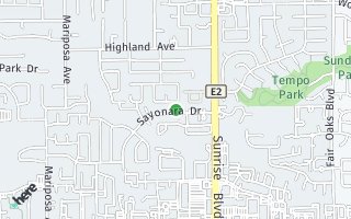 Map of 7829 Sayonara Drive, Citrus Heights, CA 95610, USA