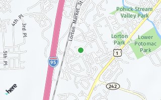 Map of 8111  DOVE COTTAGE COURT, LORTON, VA 22079, USA