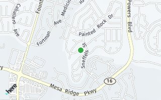 Map of 7048 Woodstock ST., Colorado Springs, CO 80911, USA