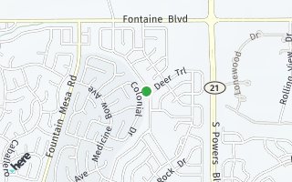 Map of 6860 Goldfield Dr, Colorado Springs, CO 80911, USA