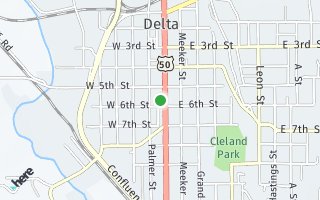 Map of 543 Main Street, Delta, CO 81416, USA