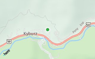 Map of 11637 Kyburz Dr, Kyburz, CA 95720, USA