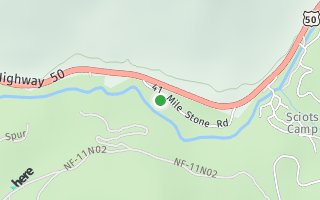 Map of 6076 41 Mile Stone Rd #2, Kyburz, CA 95720, USA