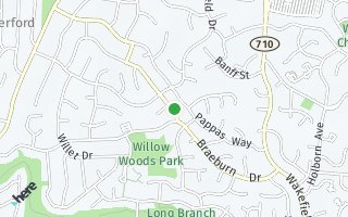 Map of 4206  WILLOW WOODS DRIVE, ANNANDALE, VA 22003, USA