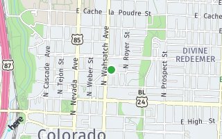 Map of 507 N. Wahsatch, Colorado Springs, CO 8093, USA