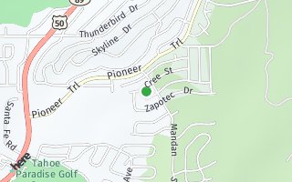 Map of 1534 Cree Street, South Lake Tahoe, CA 96150, USA