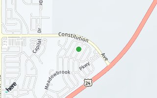 Map of 2318 Woodpark Dr, Colorado Springs, CO 80951, USA