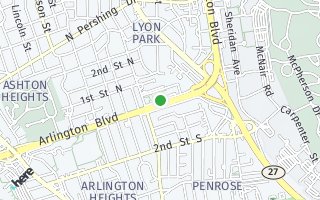 Map of 2709  ARLINGTON BLVD #202, ARLINGTON, VA 22201, USA