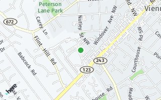 Map of 236 Commons Dr. NW, Vienna, VA 22180, USA
