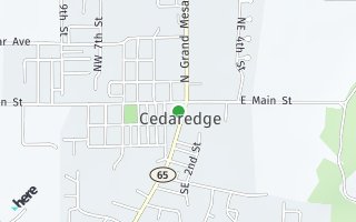 Map of SOLD 140 S Grand Mesa Drive, Cedaredge, CO 81413, USA