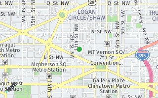 Map of 1111  11th St NW #301, Washington, DC 20001, USA