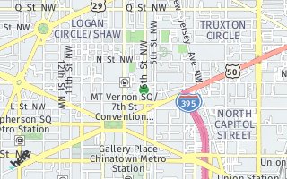 Map of 1132  6th St NW #2, Washington, DC 20001, USA