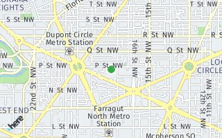 Map of 1718 P Street #806, Washington, DC 20036, USA